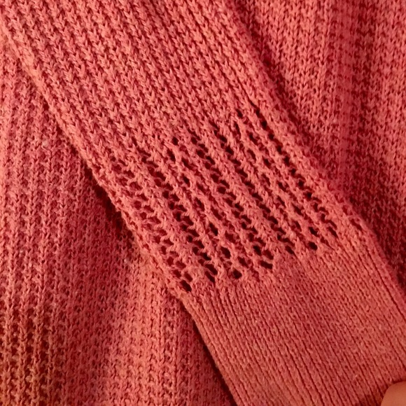 American Eagle Long Pink Cardigan Medium - Picture 4 of 6